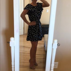 Merona black polka dot dress